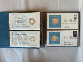 Mint Book Of Official United Nations Medallic First Day Covers 1975 (SL)