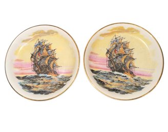 Wood & Sons English Sailing Ship Dish Pair (BDR)
