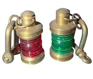 Small Red & Green Nautical Lantern Keychains (BDR)