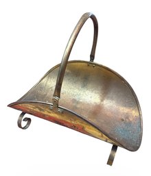 MCM Brass Fireplace Log Holder (B)