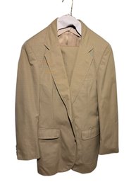 Asher Beige Khaki Suit & Cuffed Pants 38 Regular 28.5 Inseam