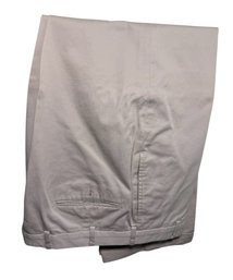 Brooks Brothers Khaki Beige Cuffed Suit Pants 34W 27 Inseam