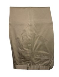 Brooks Brothers Khaki Green Cuffed & Pleated Suit Pants W34 Inseam 29