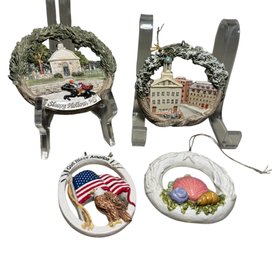 Hestia Creations Hand Made Ornaments Sleepy Hallow, Pennsylvania, Shells & Americana (G)