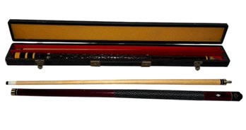 Pool Cue Stick Pair & Carrying Case (G)