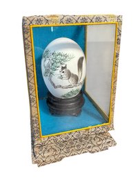 Chinese Squirrel Painted Egg In Box (LR2)