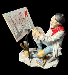 Lefton Old Man Painting Artist Figurine