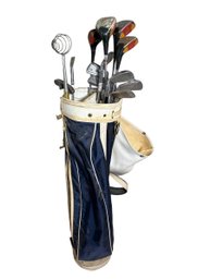 Hogan And Apex Golf Clubs With Golfer Bag (bs)