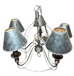 Five Arm Hanging Black Chandelier (BL)