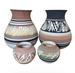Mesa Verde Navajo Pottery Vessels 4pc (BR2)