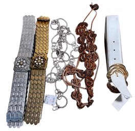 Talbots Womens Belts & Vintage Walnut Leather Belt 5pc