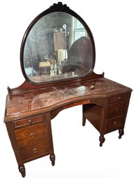 Warren Furniture Co Solid Wooden Vanity Dresser With Mirror (BR2)