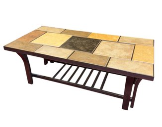 Slate Top Rectangular Coffee Table (MC)