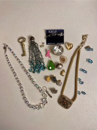 Michal Golan Necklace, Kenji Pin, Crystal Cut Glass Necklace  (RR)