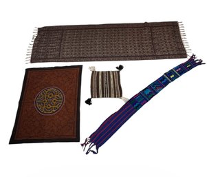 Foreign Table Runners & Decorative Fabrics 4pc (BR2)