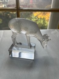 Lalique Deer Paperweight (DR)