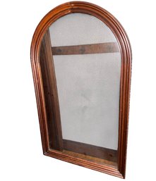 Antique Solid Carved Wooden Arched Wall Mirror (H1)