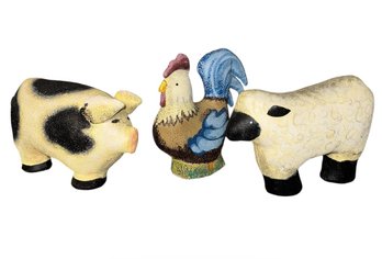 Farmhouse Animal Decor By New Creative 3pc (B)