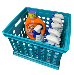 Crate Full Of Lysol Spray & Tide (B)