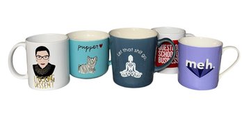 Decorative Coffee Mugs 5pc (B)