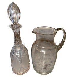 MCM Wine Decanter With Stopper & Glass Jug (DR)