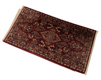 Karastan Red Sarouk Persian Style Mothproof Floor Rug (DR)