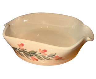 Kovack Pottery Original Signed Floral Double Spouted Dish (DR)