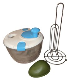 Salad Spinner, Avocado Container & Paper Towel Holder (K)