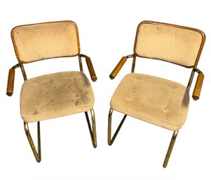 Breuer Style Italian Armchair Pair (B)