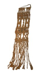 1970s Woven Hanging Rope Macrame Wall Art (BS)