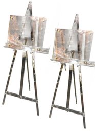 Clear Adjustable Display Easel Pair (B)