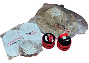 Talbots Sun & Baseball Hats, Belt, And Watches Brand New! 6pc (BR2)