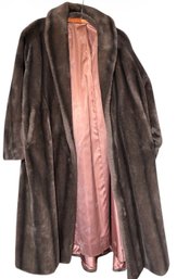 Womens Vintage Brown Fur Coat (BR2)