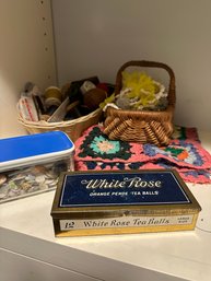Sewing Supplies And Buttons