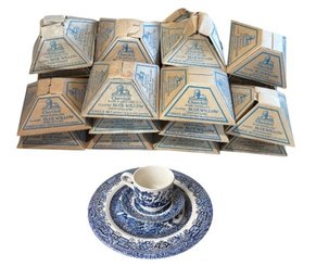 Large Collection Of Church Hill Classic Blue Willow 3 Piece Dining Sets 21pc