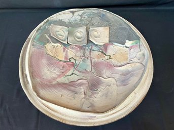 Handmade Signed Ceramic Wall Art/centerpiece