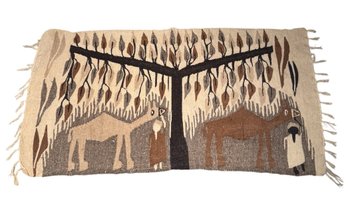 Peruvian Woven Llama Rug (BS)