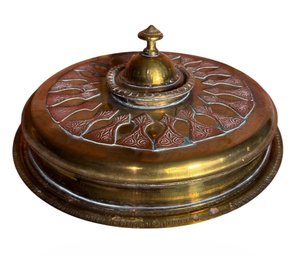 Indian Brass Covered Cake Plate (BS)