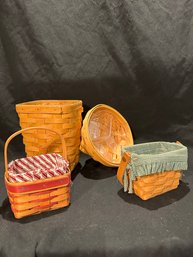 (4) Longaberger Baskets