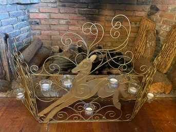 Christmas Fireplace Decoration, 43 Inches Wide