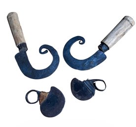 Old Woodworking Tools & African Ngigolios 4pc (BLR)