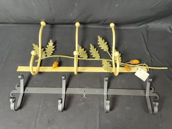 Two Metal Wall Hooks