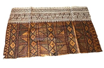 Polynesian Tapa Cloth Large Wall Art (BLR)