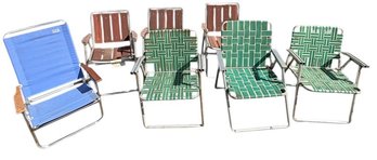 Rio Beach And California Red Wood Lawn Chairs 7 Pc