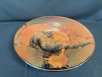 Signed Ceramic Decorative Bowl