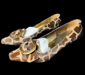 Prada Giraffe Print Pump Heels Womens Size 37.5