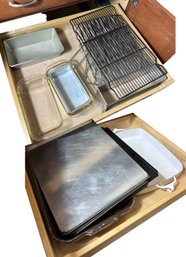 Dansk Kobenstyle Baking Pan & Two Shelves Of Assorted Kitchenware (BLR)