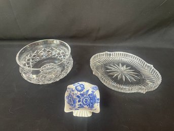 Waterford Bowl, Crystal Dish, Royal Crown Trinket Dish