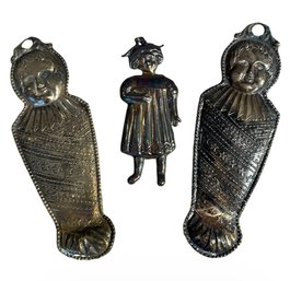 Italian Ex Voto Infant Of Prague Ornaments 3pc (BLR)