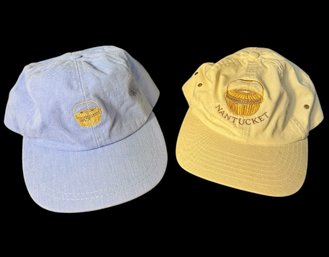 Nantucket Woven Basket Hat Pair